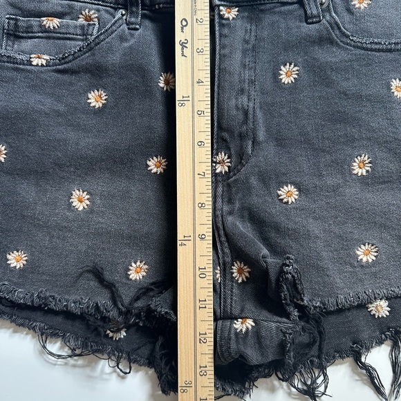 bp Black Jean Shorts with Distressed Finish and Studded Detail - Picture 7 of 12
